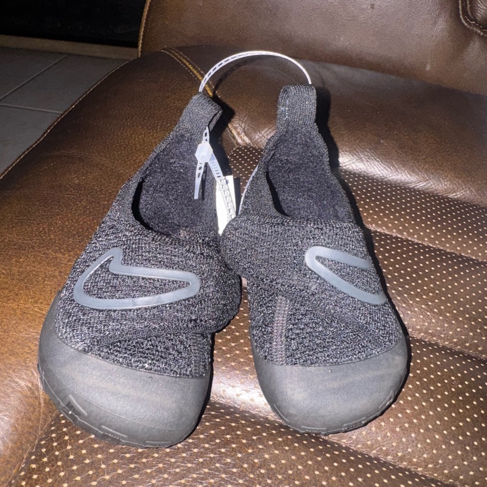 Kids Black Slip-On Shoes